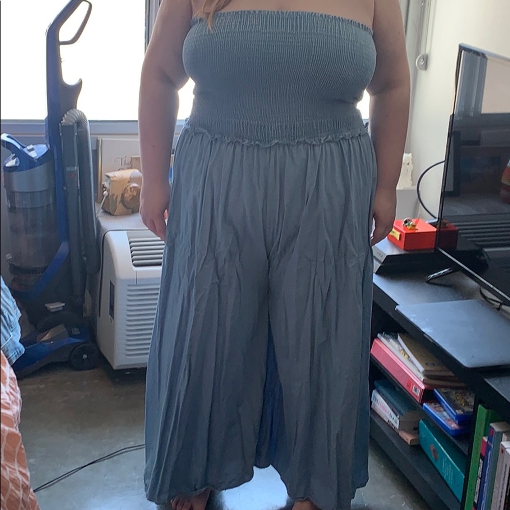 Plus size strapless jumpsuit. Offers welcomed! ❤️